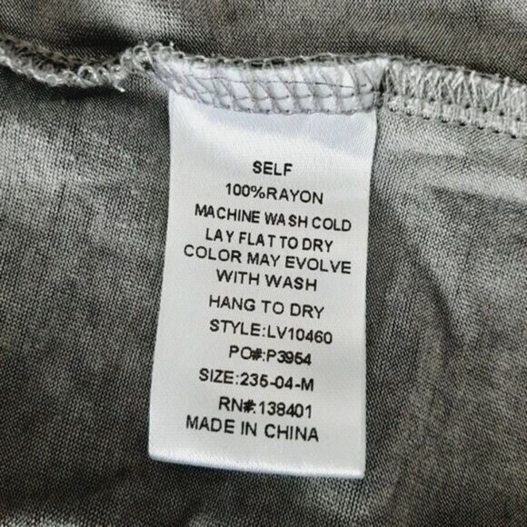 GRACE & LACE Burnout Cold-shoulder Ruffle Top Sz M - Picture 10 of 10